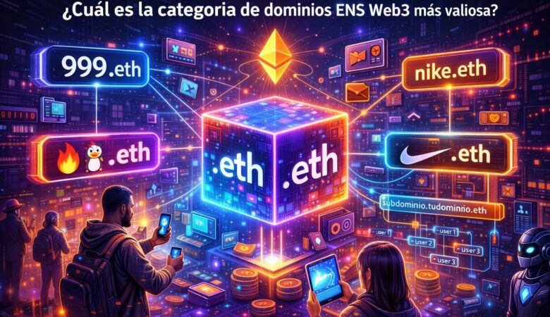 Dominios ENS valiosos: ¿cuál es la categoría más valiosa dentro de Web3?
