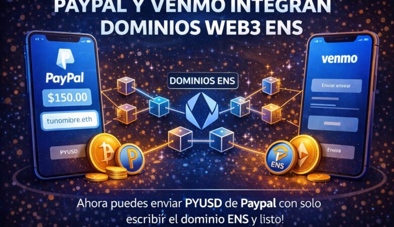 PayPal Venmo ENS: envíos de cripto más simples con dominios web3
